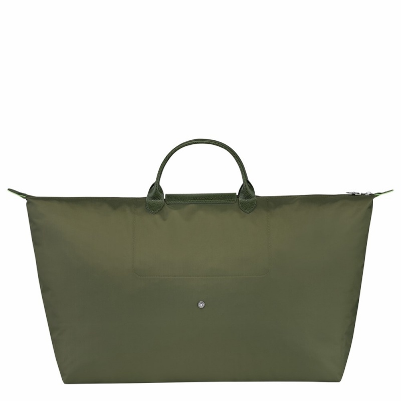 Army Green Longchamp Le Pliage M Women's Travel Bags